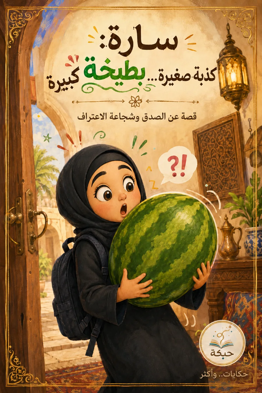 غلاف سارة كذبة صغيرة بطيخة كبيرة